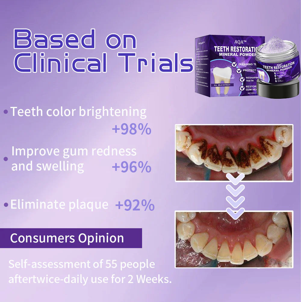 AQA™ Teeth Restoration Mineral Powder🦷(FDA recommended) (🎁Discount Sale - Don’t Miss Out)