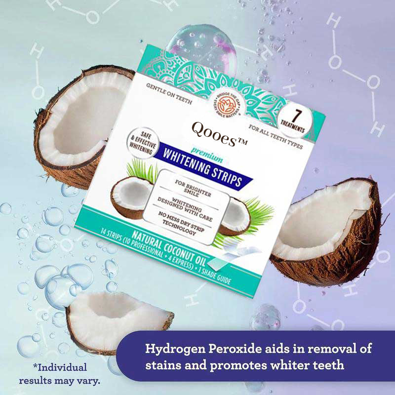 🍇Final 3 hours 70% off 🔥Qooes™ Teeth Whitening Strips - Reveal Your Brightest Smile