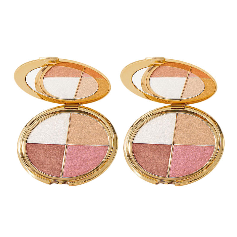 🌺Exagger-EYES⏰eye & cheek palette -multiple makeup options,Beginner-friendly (with Detachable Brush)
